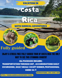 Fully Guided Costa Rica Vacations