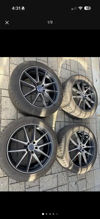 Yes available / Leave number I can Text you if interested Set of all season tires continental with R...