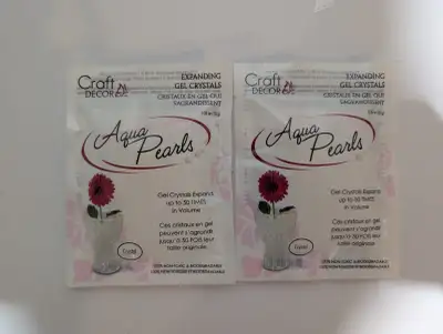 Lot of 2 Packs Craft Decor Expanding Gel Crystals Crystal color, View more