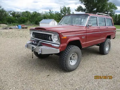 Mostly original paint Wagoneer. Frame off build. Equipped from factory with 401 engine, turbo 400, a...