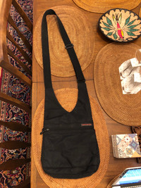 Vintage Hedgren Urban Bags Black Nylon Cross Body Purse