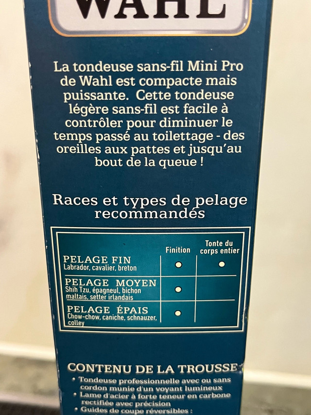 Wahl Mini Pro tondeuse sans fil-Neuf! dans Accessoires  à Ville de Montréal - Image 4