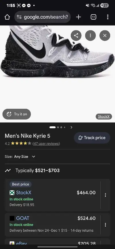 Nike Kyrie 5 (OREOS) size 8, View more