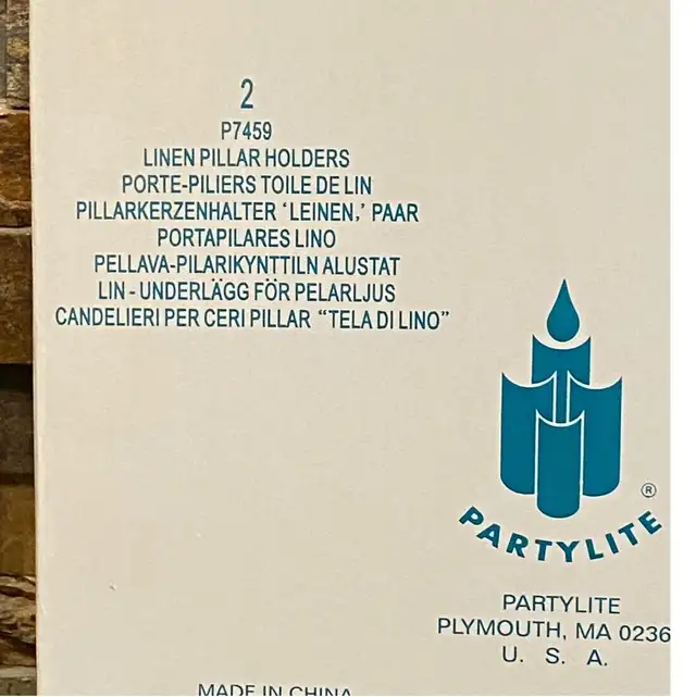 Partylite ~ Linen Pillar Holders ~ Brand New in Home Décor & Accents in Red Deer - Image 5