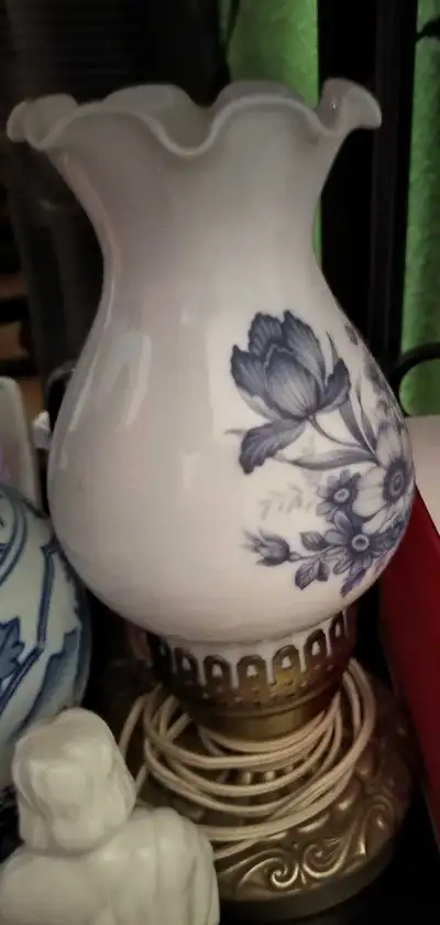Vintage Floral Lamp, View more