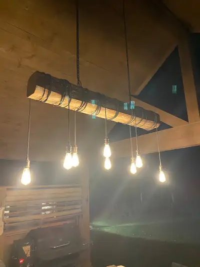 Custom Rustic Beam Chandeliers, View more