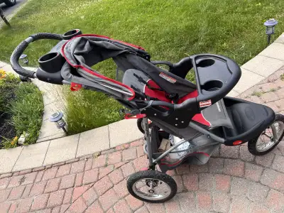 stroller with big wheels and build in table for food, View more