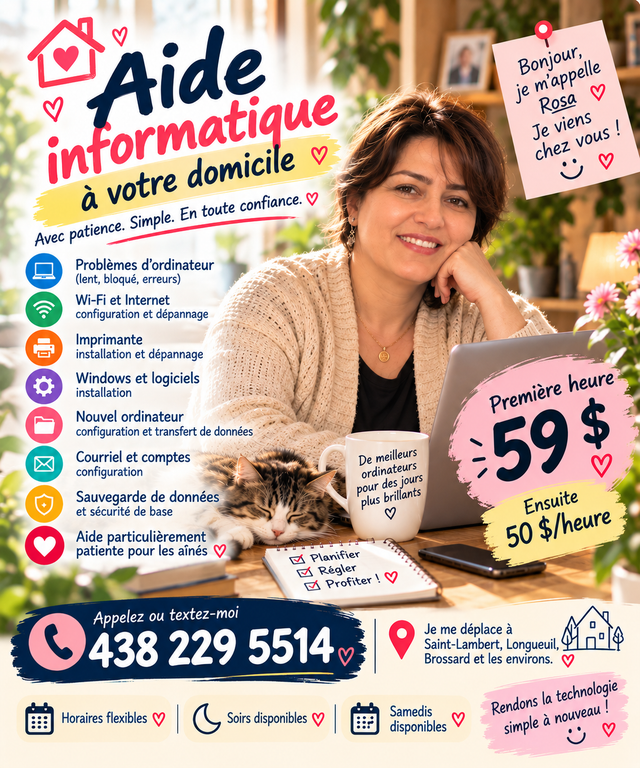 Tech Help at Home • Aide informatique à domicile | PC • Mobile •