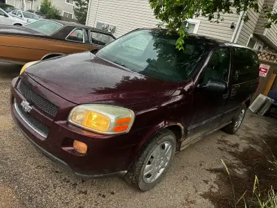 2009 Chevrolet Uplander Minivan FWD A little rusty but very trusty Has 226000 kms 6 seater as when w...