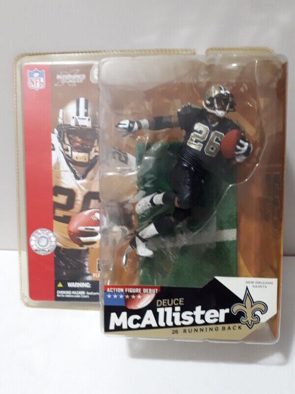 DEUCE MCALLISTER NEW ORLEANS VARIANT FOOTBALL MCFARLANE FIGURE in Arts & Collectibles in Cape Breton