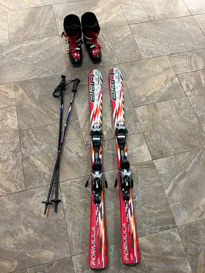 Downhill Ski set - Youth skis, bindings, poles & boots, View more