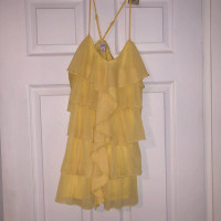 Candie’s Yellow Ruffle Tank Top