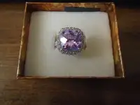 NEW Sterling Silver size 10 Amethyst Ring $55.