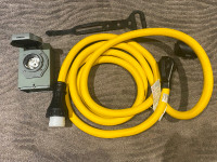 Generator 50A power cord and 50A inlet box