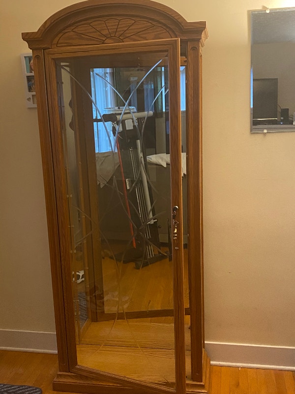 Buhler Oak Display with glass shelves Hutches & Display