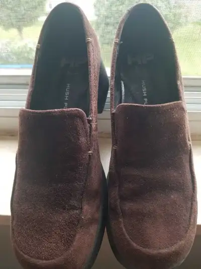 Like-new Hush Puppies Brown Suede Loafers size 8Loafers, View more