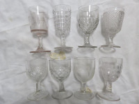 Vintage glass antique goblets