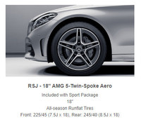 Mercedes-Benz C300 AMG rims with 4 Continental All season tires