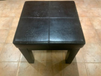 Genuine leather Square End Table