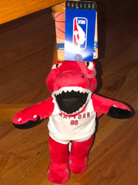 Toronto Raptors Plush Dinosaur Mascot New with Tags 9"