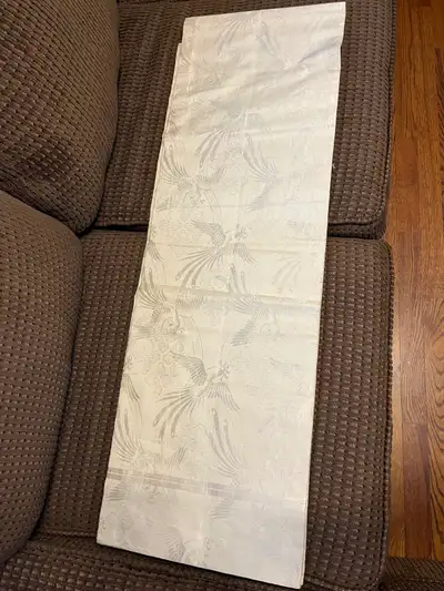 Japanese runner with crane pattern, View more