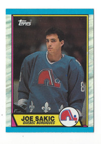 1989-90 Topps Hockey #113 Joe Sakic Rookie Card Quebec Nordiques