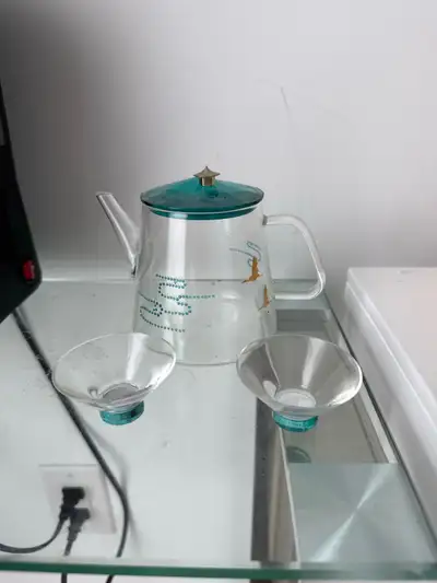 Swarovski Glass Teapot and Cups Set, View more