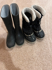 Kid rubber boots and winter boots