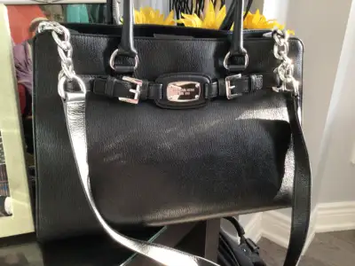 Michael Kors leather black bag, View more