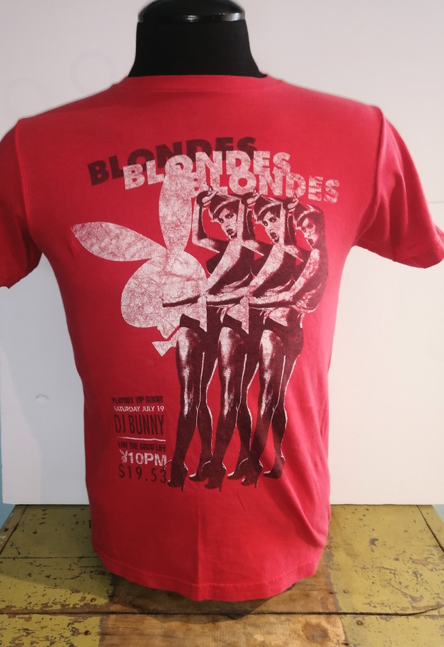 Vintage Playboy Club Blondes Blondes Blondes T-shirt  in Men's in Woodstock