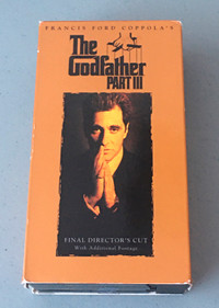 The Godfather Part 3 Movie Box 2 VHS Video Cassettes