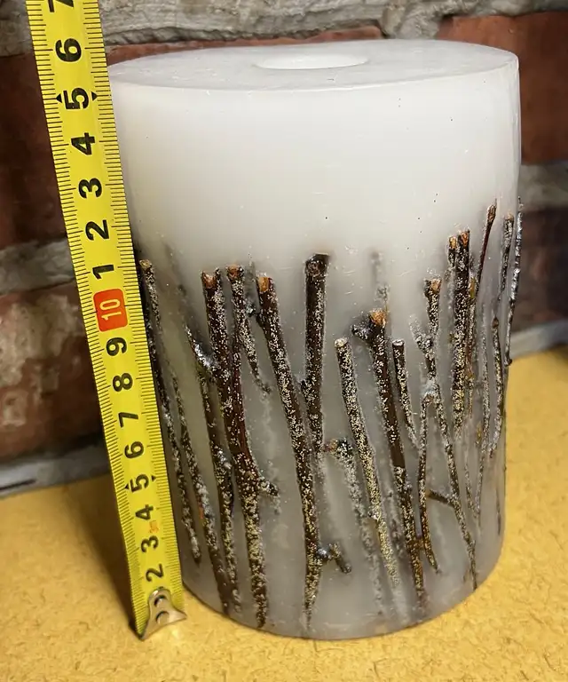 6”/15CM POTTERY BARN WINTER FOREST BOTANICAL PILLAR CANDLE in Home Décor & Accents in Markham / York Region - Image 6