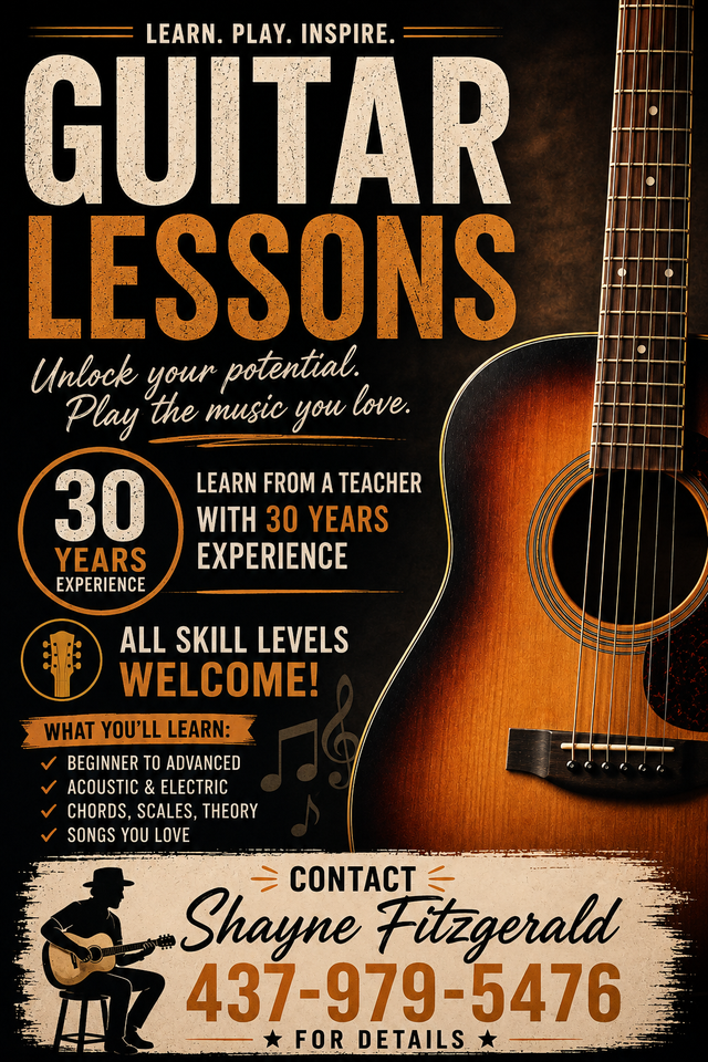 Guitar Lessons!! Great Teacher with 30 years experience!