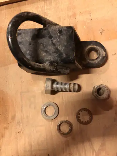 It bolts to the ATV and it is a 2” receiver handy to use but I just don’t need it anymore. It has a...