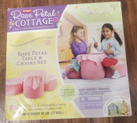 Playskool Rose Petal Cottage Kids Table And Chairs Set