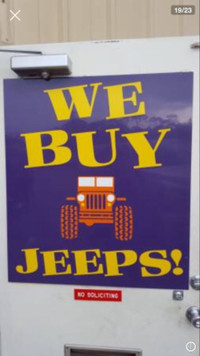 JEEPS WANTED **** DEAD OR ALIVE ****