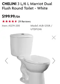 Brand new toilet Dual flush
