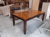6½' solid wood dining table