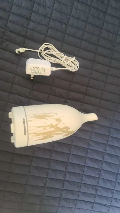 Enhance your living space with this Saje Aroma Om diffuser! This ultrasonic diffuser gently disperse...