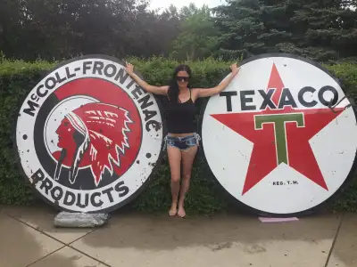 CASH PAID for SIGNS, OIL CANS advertising items 306-717-9678, View more
