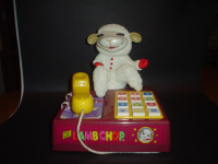 Vintage Lamb Chop Toy Telephone
