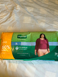 Adults Tena and Depend diapers.