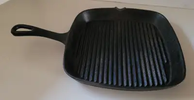 Vintage Phillipe Richard Square Cast Iron Ribbed Griddle Pan, View more