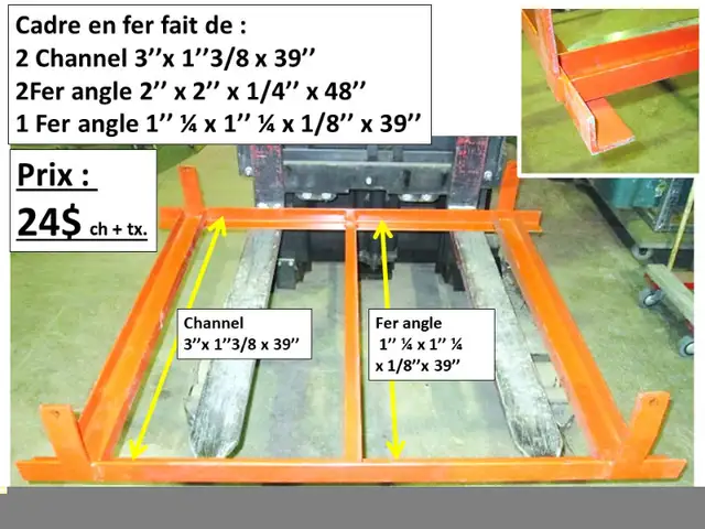 Channel (poutre en C) 5'' x 1'' 5/8 x 96'' et autres in Other in Thetford Mines - Image 8