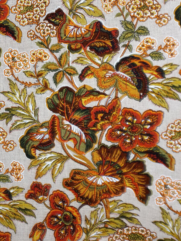 Vintage MCM Mid Century 5th Avenue Designs Linen Fabric 49 yards in Hobbies & Crafts in Kitchener / Waterloo - Image 2