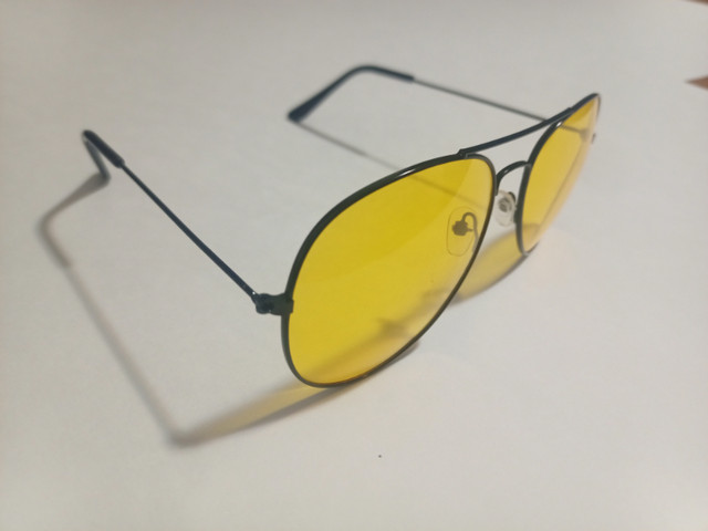 Yellow Lens Aviator Glasses (New) in Other in City of Toronto - Image 3
