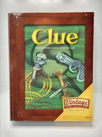 Clue Library Bookshelf Wooden Box Edition 2005 Hasbro New Sealed