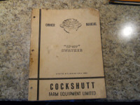 Cockshutt 419 Swather Manual