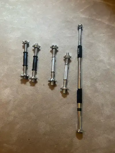 4x&nbsp; adjustable spin dumbbells plus adjustable chin-up bar, View more