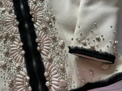 TWIN SET- STATEMENT VEST - SIMONE BARBIERI - EMBELLISHED - S -, View more